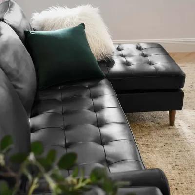 Valour 78" Leather Apartment Sectional