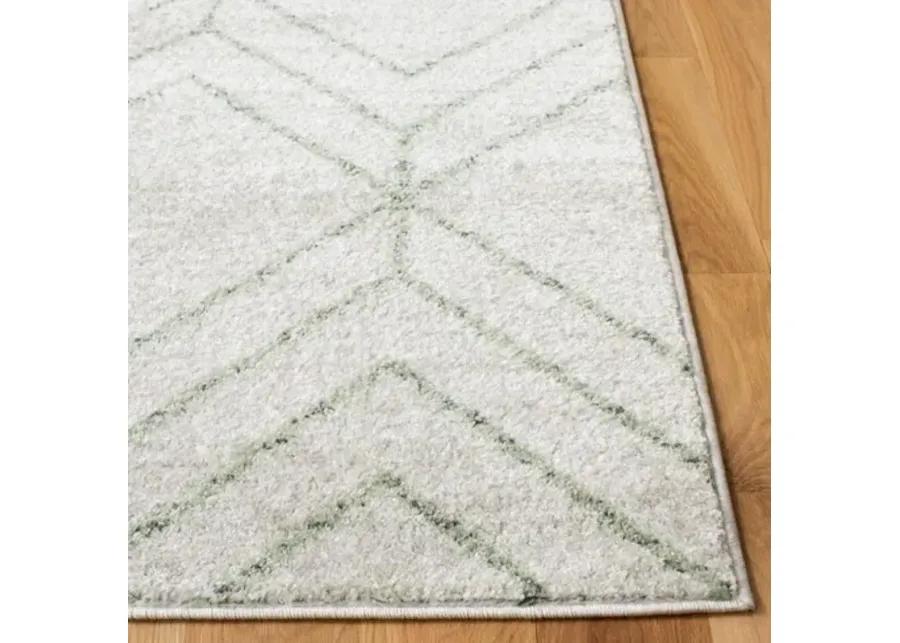 ADIRONDACK Contemporary Ivory / Sage 8' X 10' Powerloomed Rug