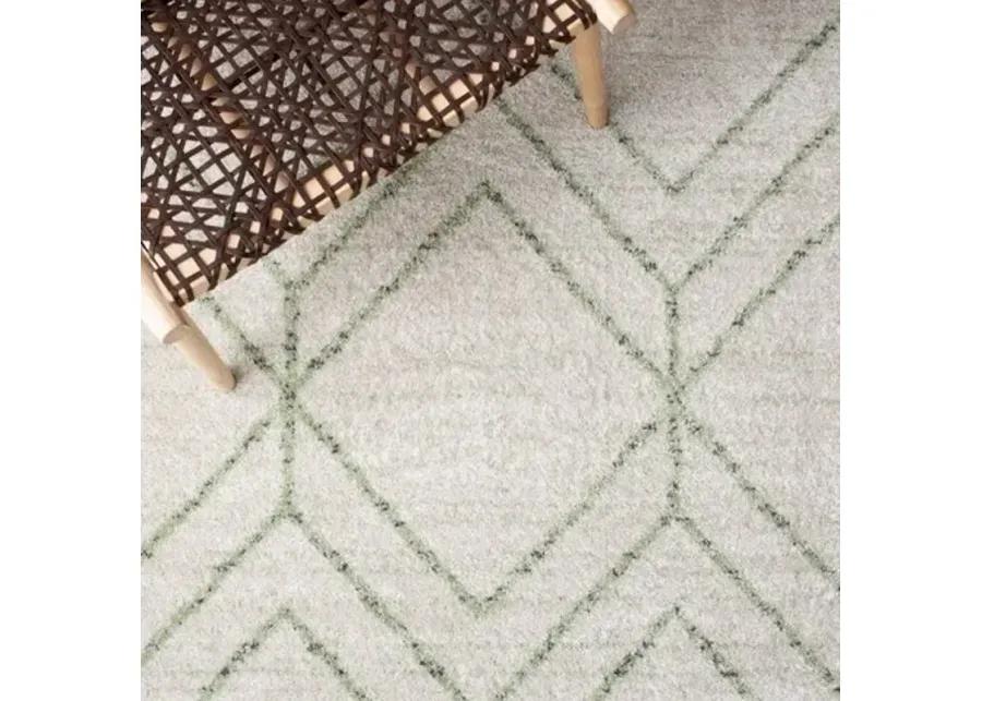 ADIRONDACK Contemporary Ivory / Sage 8' X 10' Powerloomed Rug