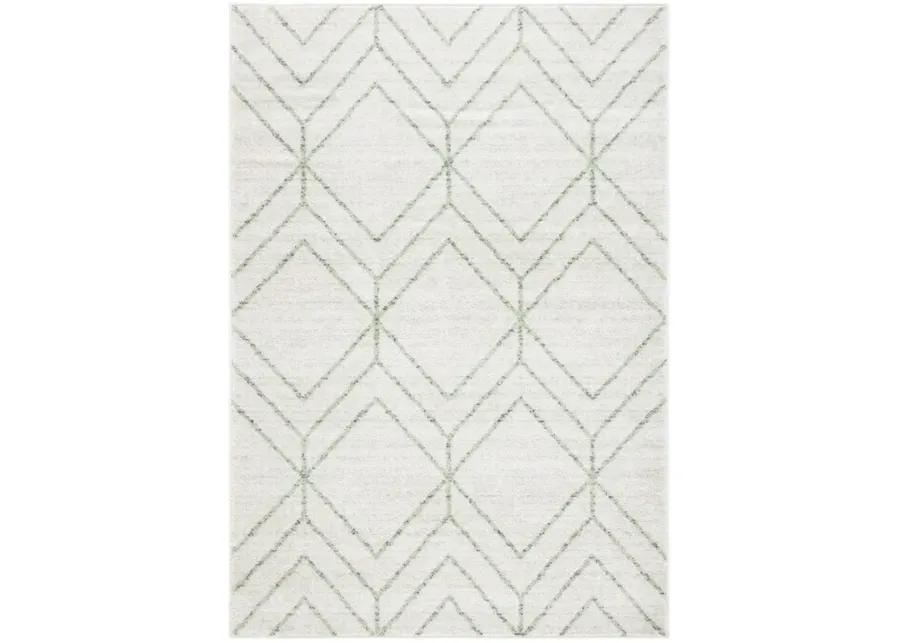 ADIRONDACK Contemporary Ivory / Sage 8' X 10' Powerloomed Rug