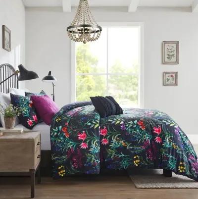 Madison Park Tasha Black 5 Piece Comforter Set