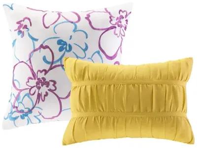 Intelligent Design Olivia Blue Floral Comforter Set