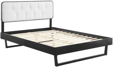 Bridgette Full Wood Platform Bed With Angular Frame