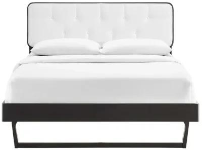 Bridgette Full Wood Platform Bed With Angular Frame