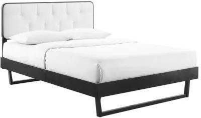 Bridgette Full Wood Platform Bed With Angular Frame