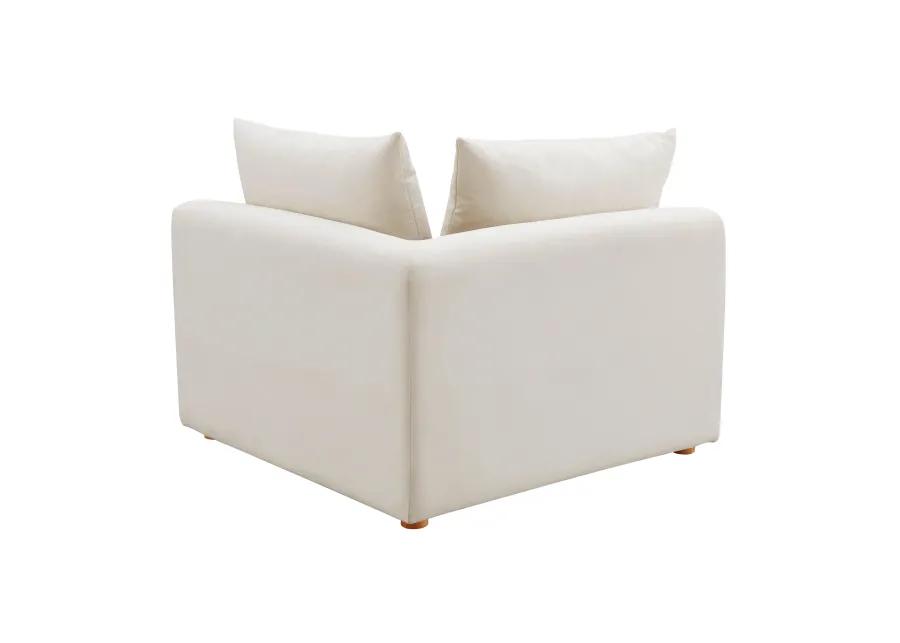 Hangover Cream Linen Modular Corner Chair