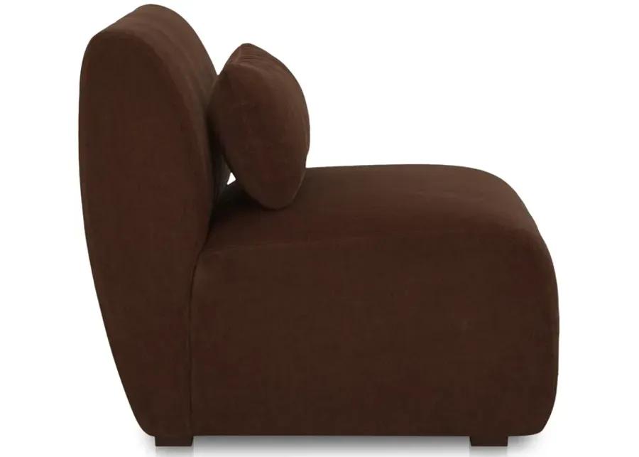 Amelia Slipper Chair Chestnut