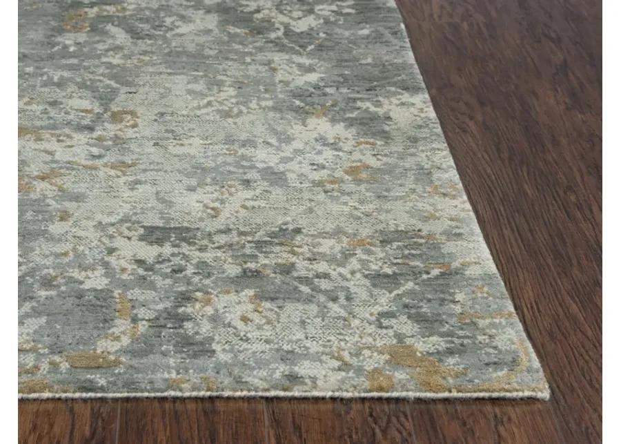 Artistry Gray Classic NZ Wool/Tencel Blend 2'6" x 8' Runner Rug