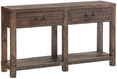 Craster Reclaimed Wood Console Table in Smoky Taupe