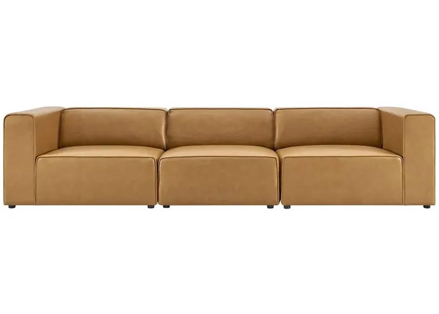 Mingle Vegan Leather 3-Piece Sofa