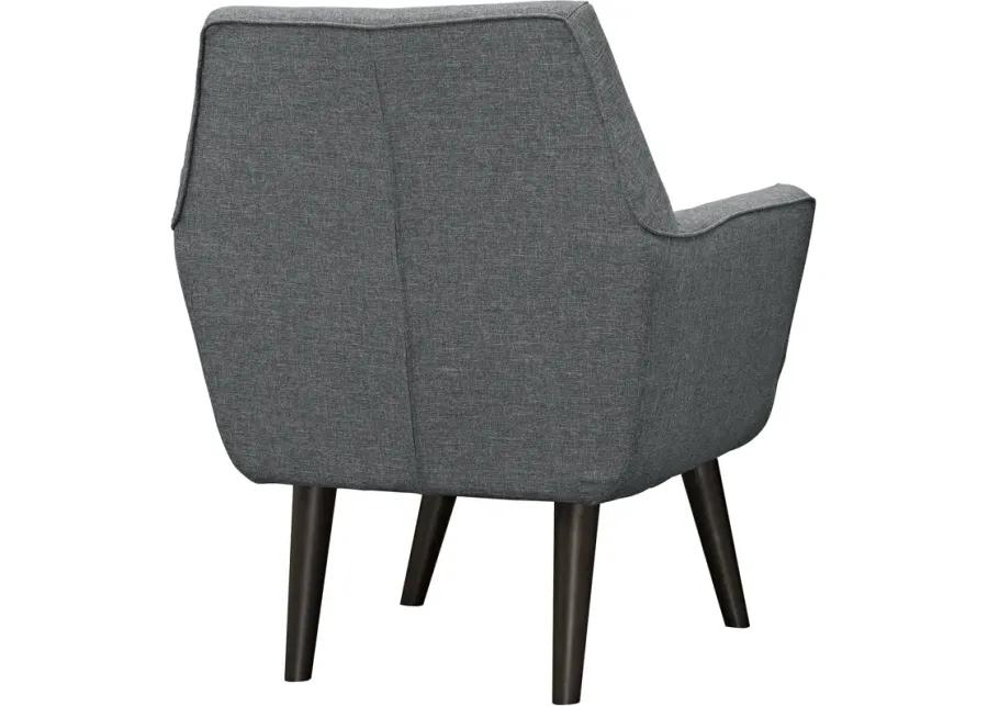 Posit Upholstered Fabric Armchair