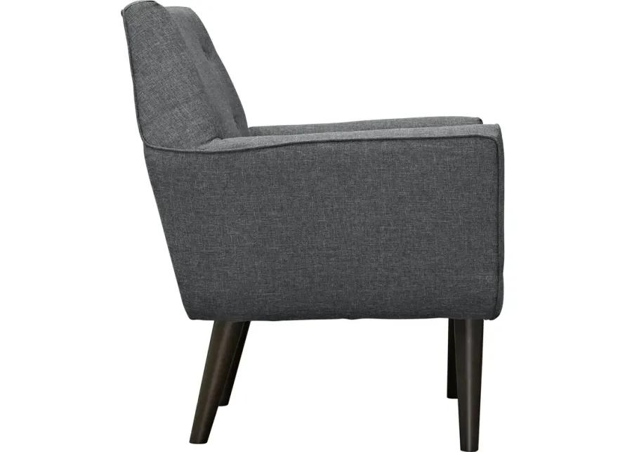 Posit Upholstered Fabric Armchair