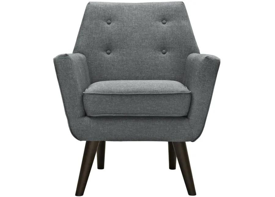 Posit Upholstered Fabric Armchair