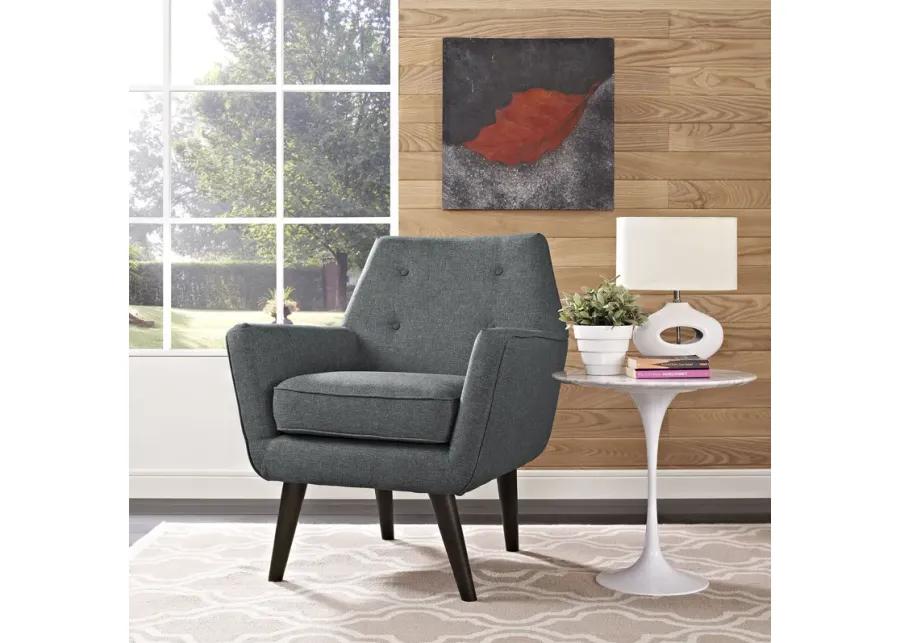 Posit Upholstered Fabric Armchair