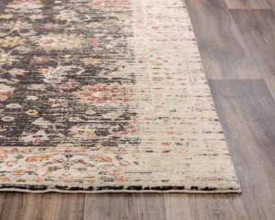 Ovation Brown/Beige distressed/classical N Z wool 5' x 8' Rectangle Rug