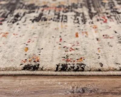 Ovation Brown/Beige distressed/classical N Z wool 5' x 8' Rectangle Rug