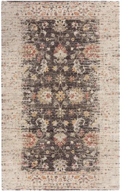 Ovation Brown/Beige distressed/classical N Z wool 5' x 8' Rectangle Rug