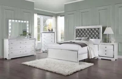 Eleanor Rectangular 5-drawer Chest White