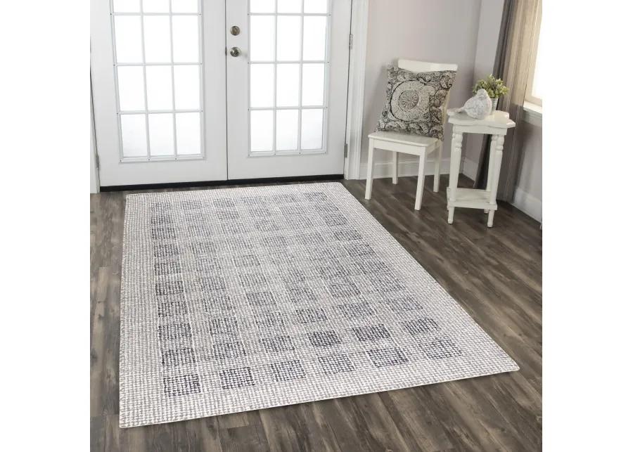 Taylor Charcoal  Wool 5' x 7'6" Rectangle Rug