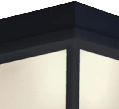 Outdoor Essentials 8'' Wide 1-Light Outdoor Flush Mount - Black