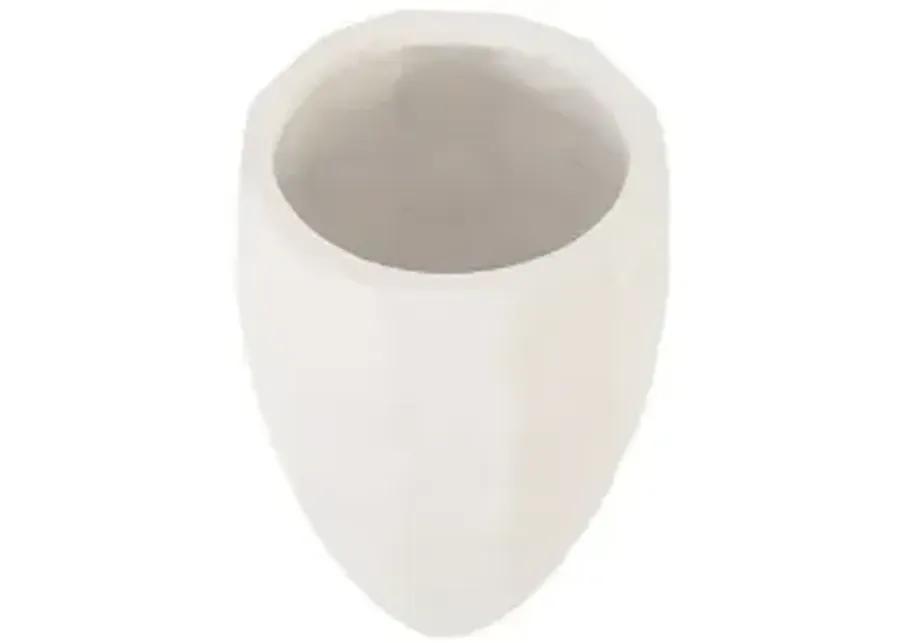 mando planter, gel coat white, sm