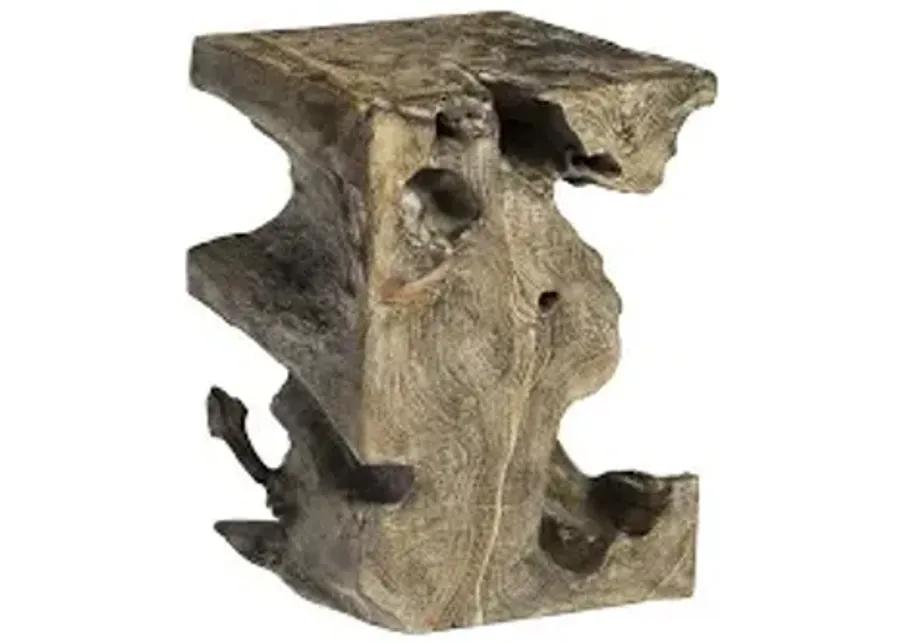 black wash stool, square