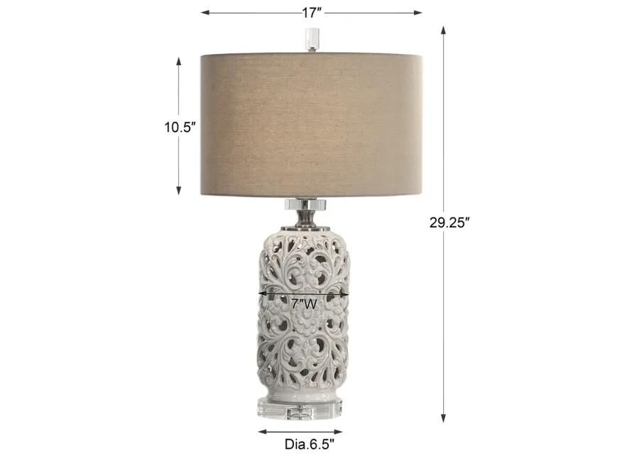 Dahlina Ceramic Table Lamp