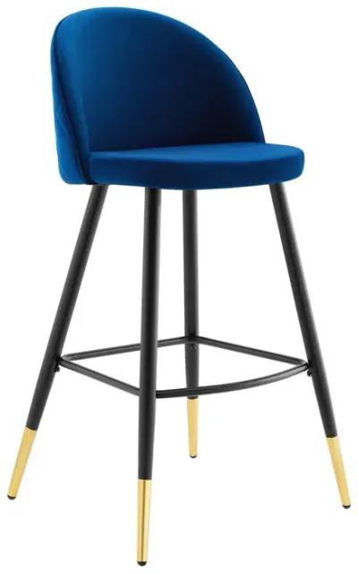 Cordial Performance Velvet Bar Stools - Set of 2