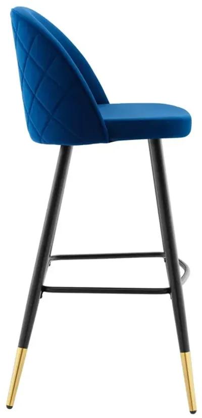 Cordial Performance Velvet Bar Stools - Set of 2