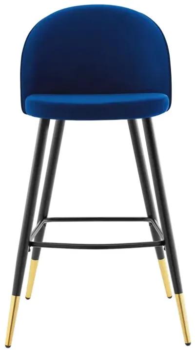 Cordial Performance Velvet Bar Stools - Set of 2