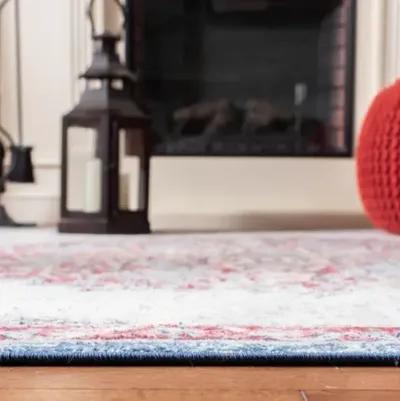 Brentwood 867 Ivory / Red 2' X 8' Runner Powerloomed Rug