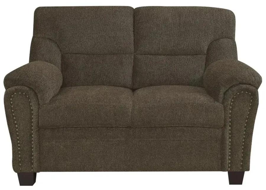 Clementine Upholstered Pillow Top Arm Living Room Set