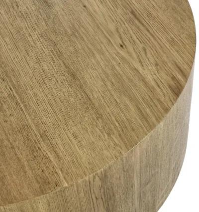 Layne 42" Round Coffee Table in Light Brown