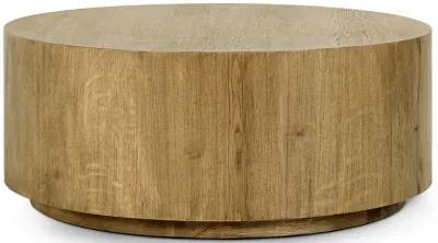 Layne 42" Round Coffee Table in Light Brown