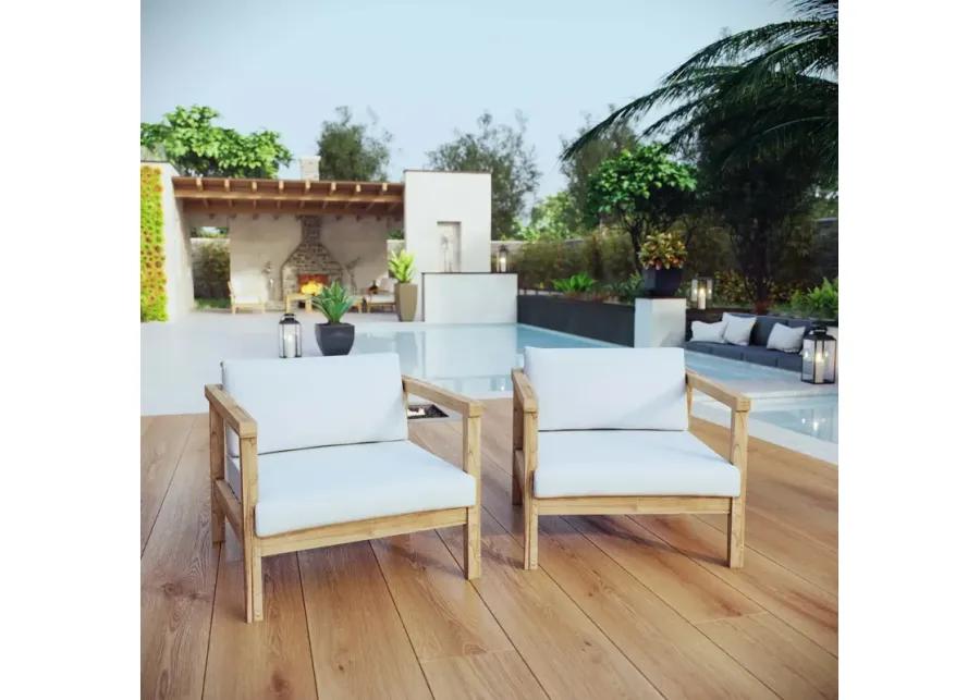 Bayport 2 Piece Outdoor Patio Teak Set