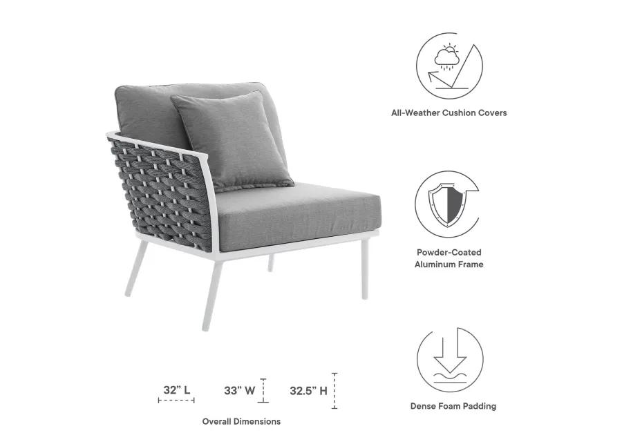 Stance Outdoor Patio Aluminum Left-Facing Armchair