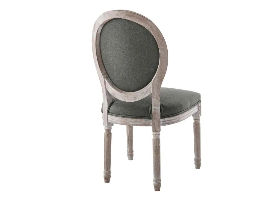 Emanate Vintage French Upholstered Fabric Dining Side Chair