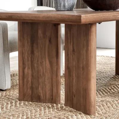 Selena 84" Mango Wood Dining Table in  Umber 