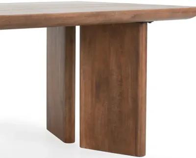 Selena 84" Mango Wood Dining Table in  Umber 