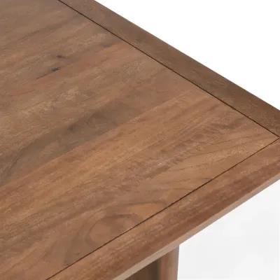 Selena 84" Mango Wood Dining Table in  Umber 