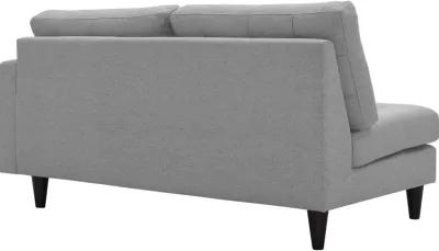 Empress Right-Facing Upholstered Fabric Loveseat