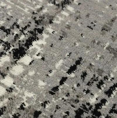 Couture Gray/Black Classic/Updated NZ Wool/Tencel Blend 9'x12' Rectangle Rug