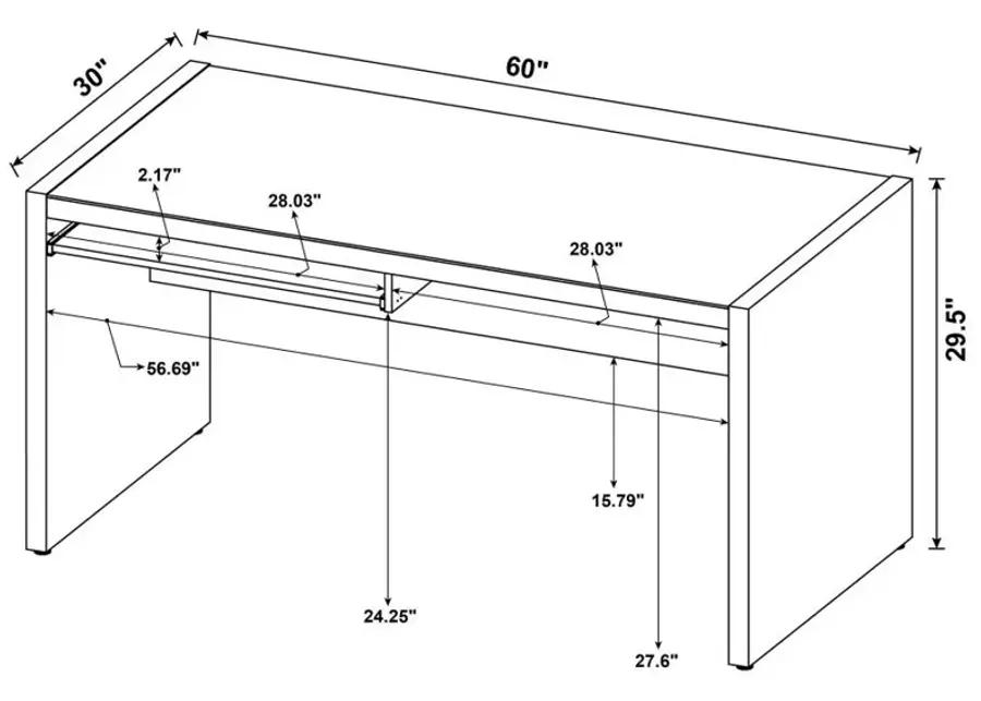 Skeena Computer Desk with Keyboard Drawer