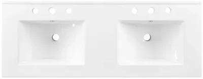 Cayman 48" Double Basin Bathroom Sink