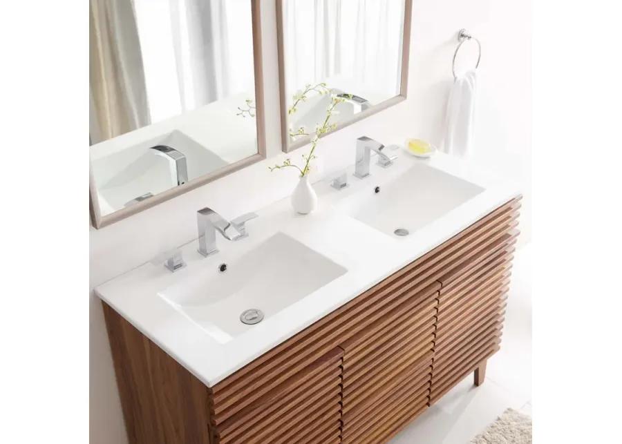 Cayman 48" Double Basin Bathroom Sink