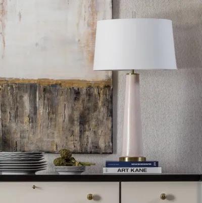 Audrey Ceramic Table Lamp (Blush)