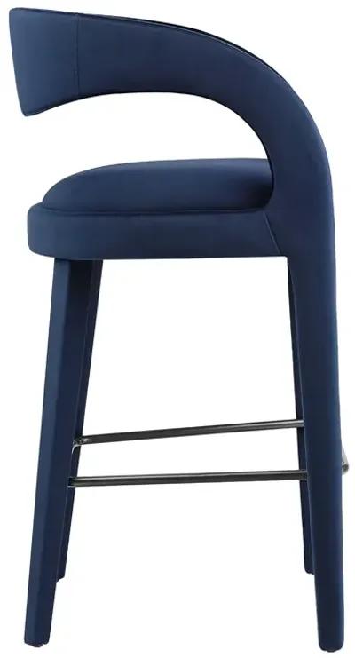 Pinnacle Performance Velvet Bar Stool Set of Two