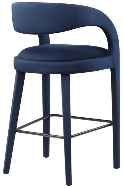 Pinnacle Performance Velvet Bar Stool Set of Two