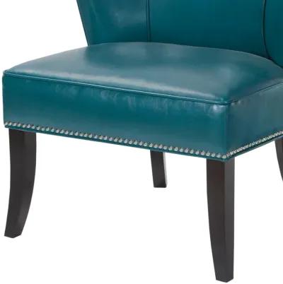 Madison Park Hilton Blue Armless Accent Chair