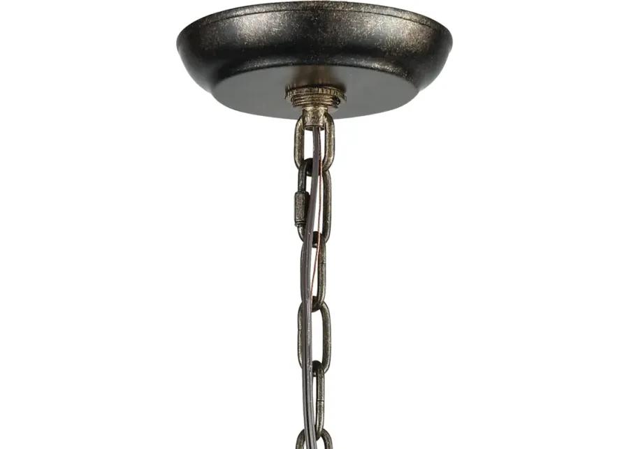 Circeo 21" Wide 5-Light Chandelier - Deep Rust